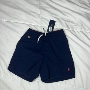 Boys Navy Blue Swim Shorts